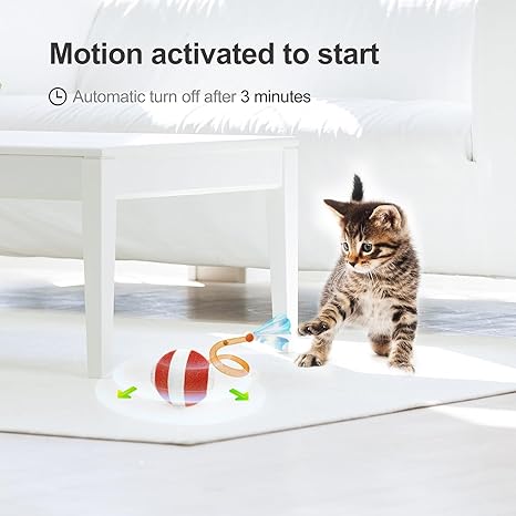 Agile Moving Cat Ball – Automatic Motion-Activated Toy for Kittens & Indoor Cats