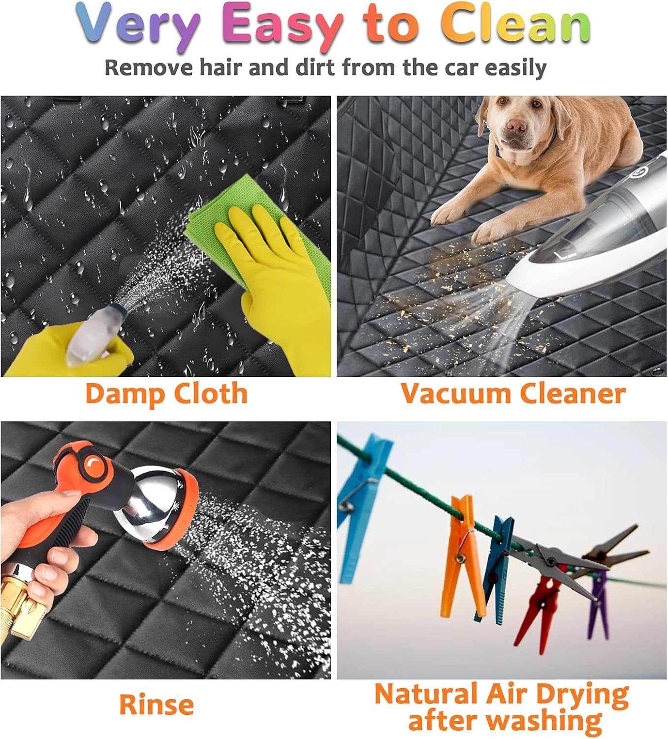 URPOWER Waterproof Dog Car Seat Cover – Heavy-Duty, Nonslip, Scratchproof Back Seat Protector for Cars & SUVs